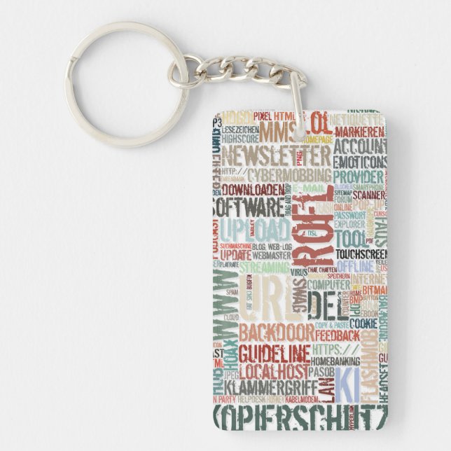 Computerwörterbuch in Farben Schlüsselanhänger (Vorderseite)