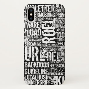 Computerwörterbuch monochrom Case-Mate iPhone hülle