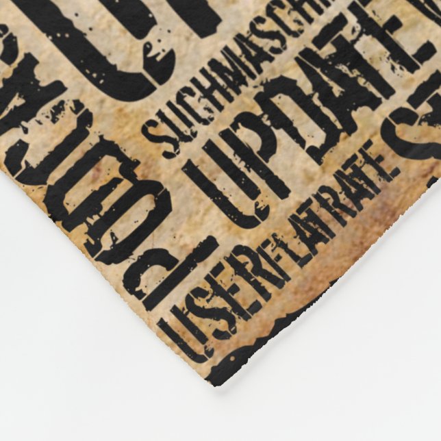 Computerwörterbuch - Vintag Fleecedecke (Ecke)