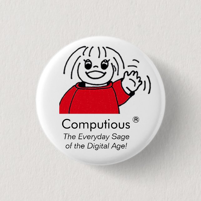 Computious - 'der tägliche Salbei des digitalen Button (Vorderseite)