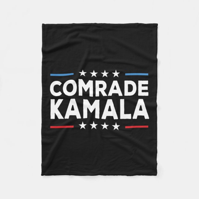 Comrade Kamala Anti Kamala Harris Fleecedecke (Vorderseite)