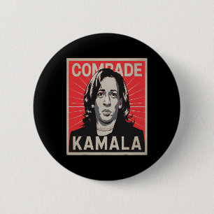 Comrade Kamala Shirt Funny Political Wear Pearl Button
