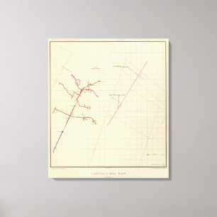 Comstock Mine Maps Number VIX Leinwanddruck