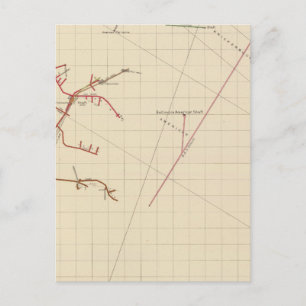 Comstock Mine Maps Number VIX Postkarte