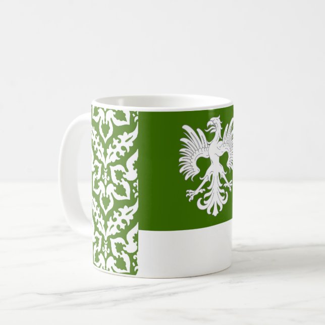 Comté d'Adlersruhe Populace Badge Café Mug (Devant gauche)