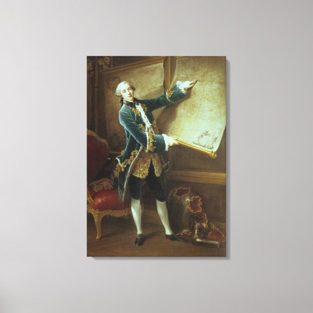 Comte de Vaudreuil, 1758 Leinwanddruck (Vorderseite)