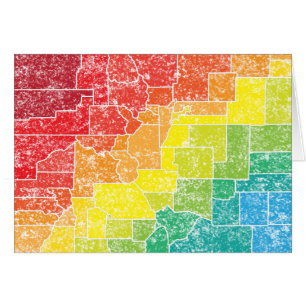 comtés colorés du colorado