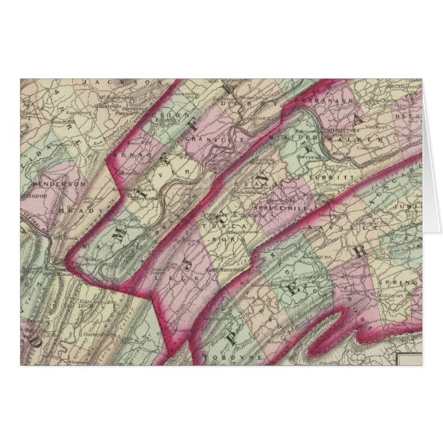 Comtés de Huntingdon, Juniata, Mifflin, Perry (Devant horizontal)