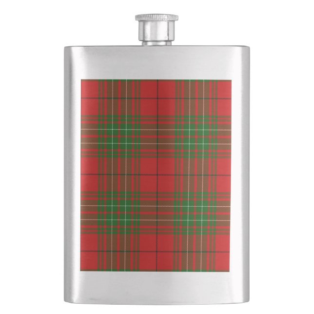 Comyn tartan red kariert flachmann (Vorderseite)