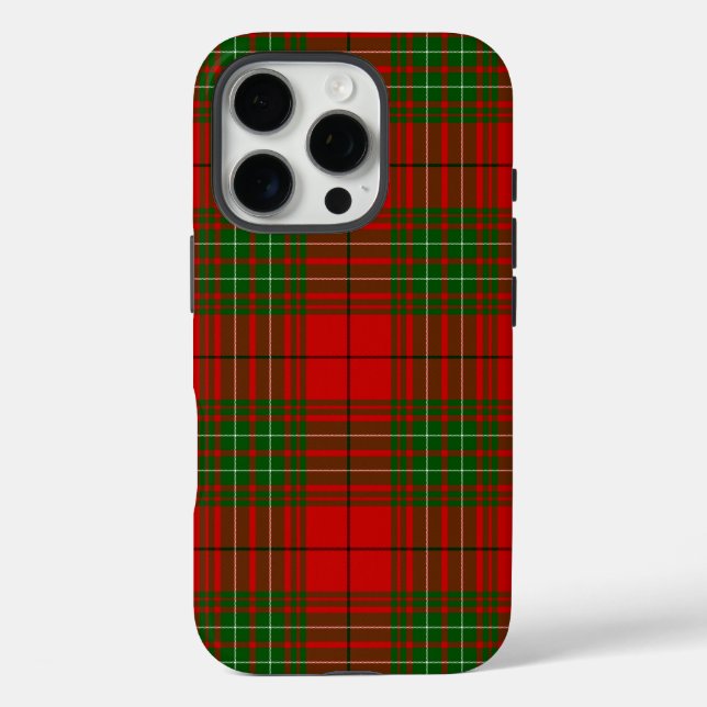 Comyn tartan red kariert iPhone 16 pro hülle (Rückseite)