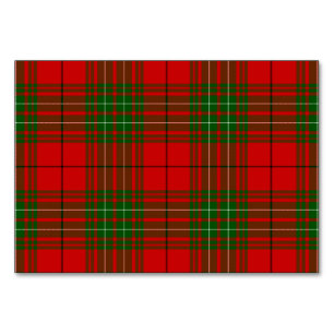 Comyn tartan red kariert tischnummer