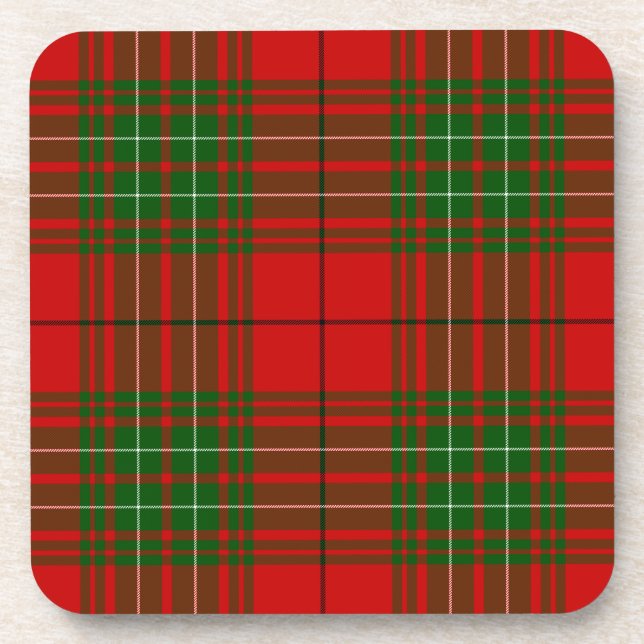 Comyn tartan red kariert untersetzer (Vorderseite)
