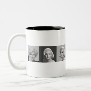 CON18BWRD Marilyn Trio-rote Lippen blaues Eyes.tif Zweifarbige Tasse