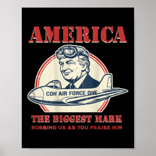 Con Air Force One Trump Politische Satire Retro Pr Poster