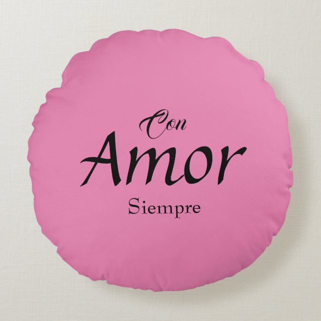Con Amor, Coussin rond de Siempre (Devant)