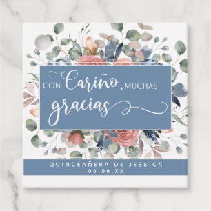 Con Cariño Muchas Gracias, Blumenkohl, vielen Dank Geschenkanhänger