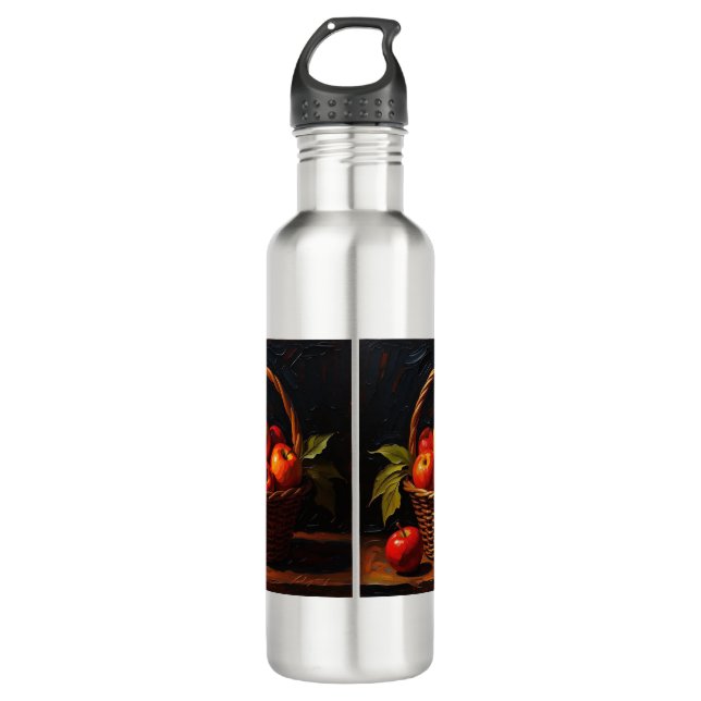 con Diseño de frutero Edelstahlflasche (Vorderseite)