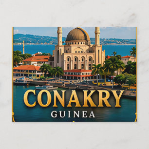 Conakry Atlantikküste und Tropenhafen Postkarte