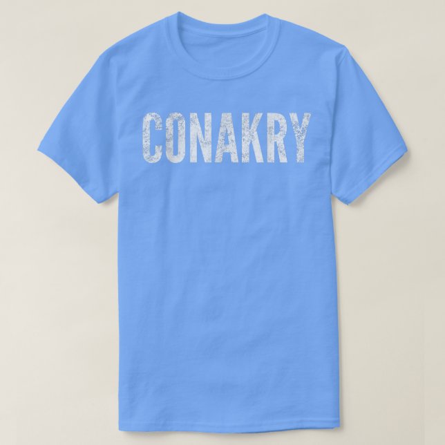Conakry, Guinea Distressed Graphic T-Shirt (Design vorne)