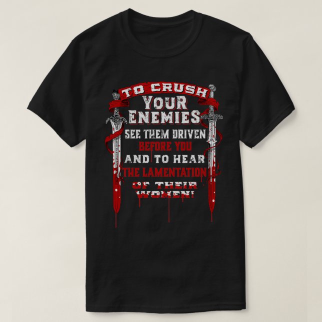 Conan Was im Leben am besten ist T-Shirt (Design vorne)