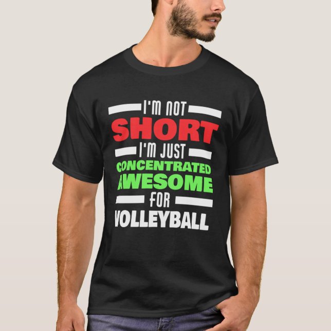 Concentrated Awesome For Volleyball Saying Volleyb T-Shirt (Vorderseite)