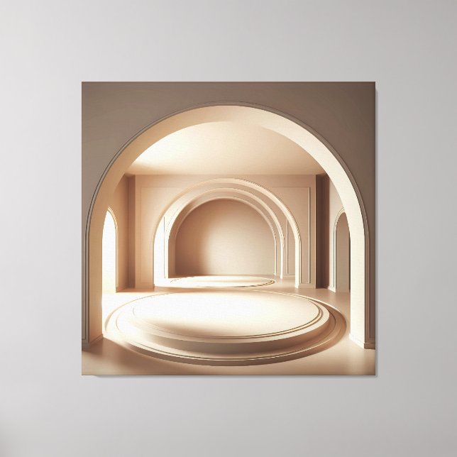 Concentric Arch Platforms Leinwanddruck (Vorderseite)