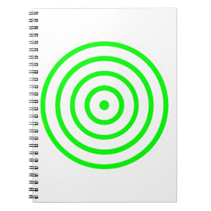 Concentric Circle Spiral Foto Notebook Notizblock