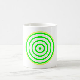 Concentric Colorful Circle Coffee Tasse