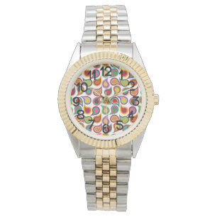 Concentric Paisleys Armbanduhr
