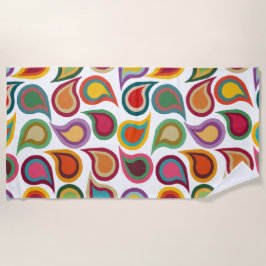 Concentric Paisleys Strandtuch
