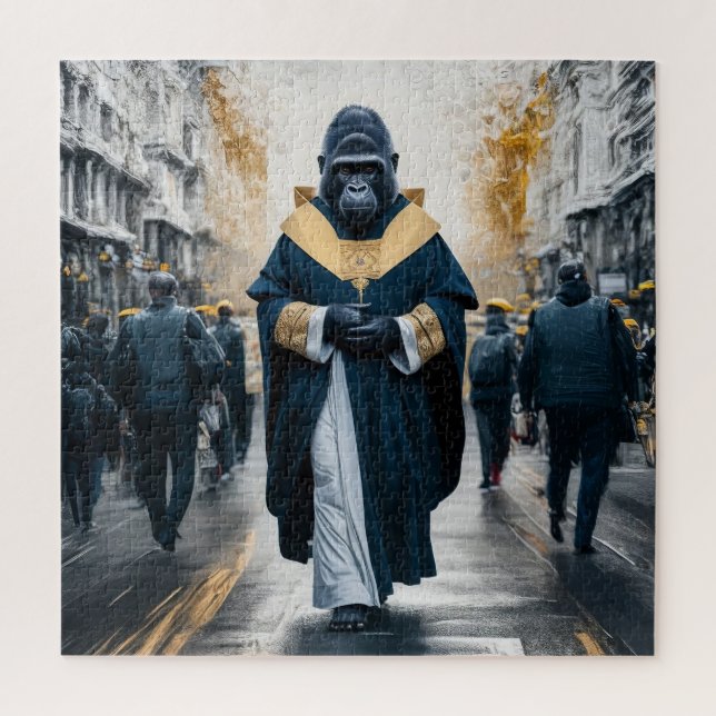 Concept Art Wall: Gorilla in Monastic Robes (Vertikal)
