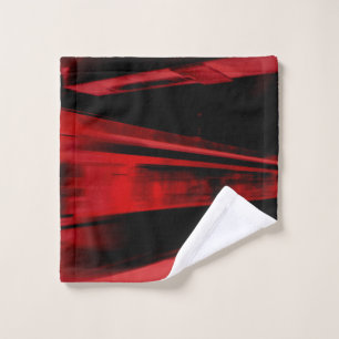 Concept de mouvement moderne et cool en rouge et n