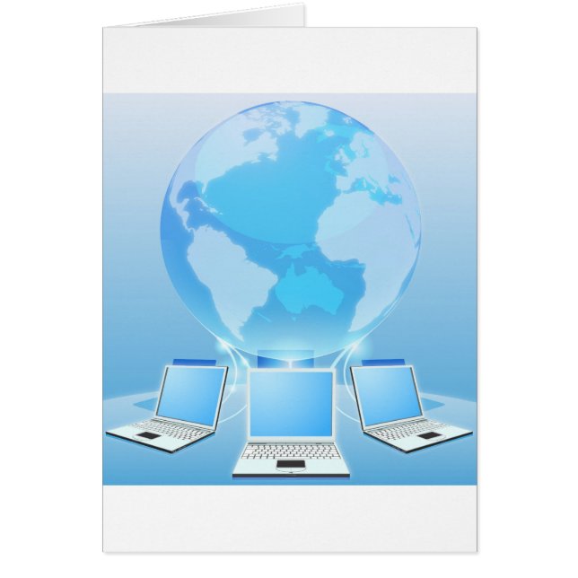 Concept du monde de réseau informatique (Devant)