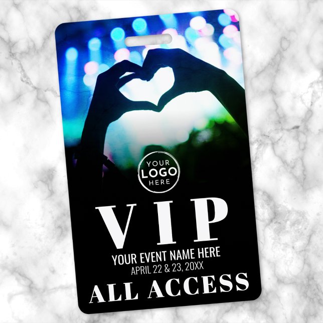 Concept Logo All Access Event VIP Abzeichen Ausweis (Concert Logo All Access Event VIP Badge)