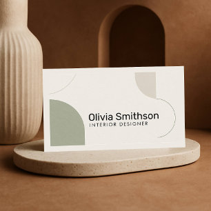 Concepteur vert minimaliste géométrique