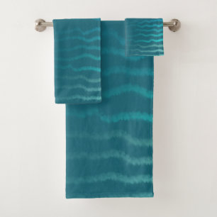 Conception Abstraite de Vague Turquoise Salée de P