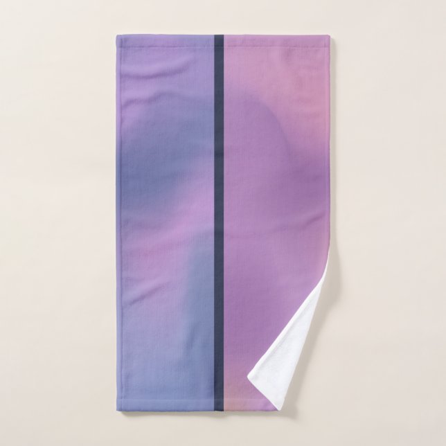 Conception abstraite moderne de l'étirement rose e (Serviette à main)