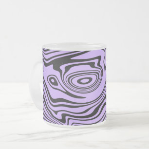 Conception abstraite Mug café en verre - Couleurs 