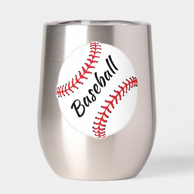 Conception Baseball Vin Thermique Tumbler (Arrière)