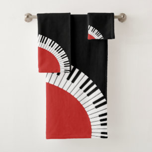 Conception blanche et noire rouge décorée d'un
