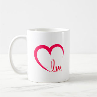 Conception cardiaque infusée d'amour Café Mug