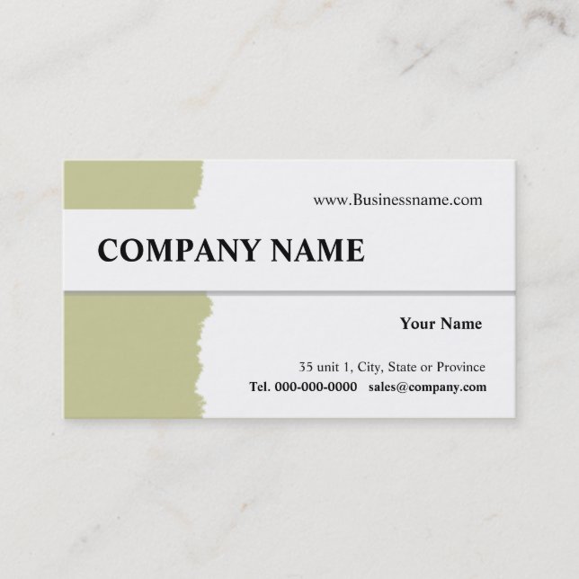 Conception Carte de visite (Devant)