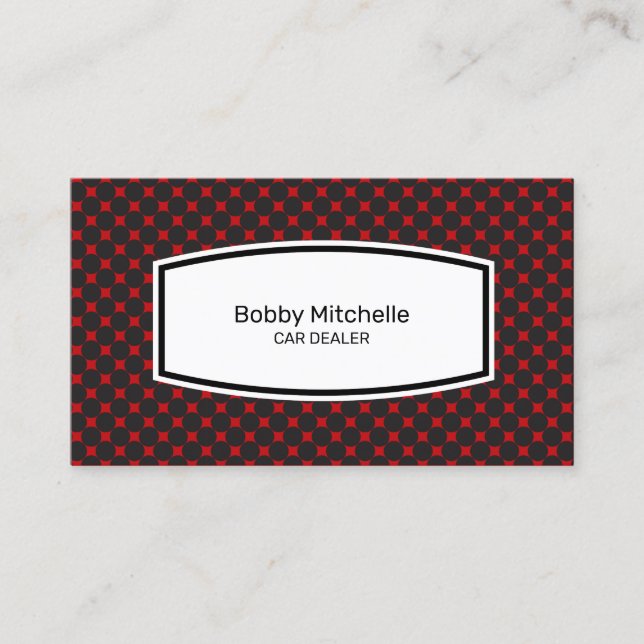 Conception Carte de visite du concessionnaire auto (Devant)