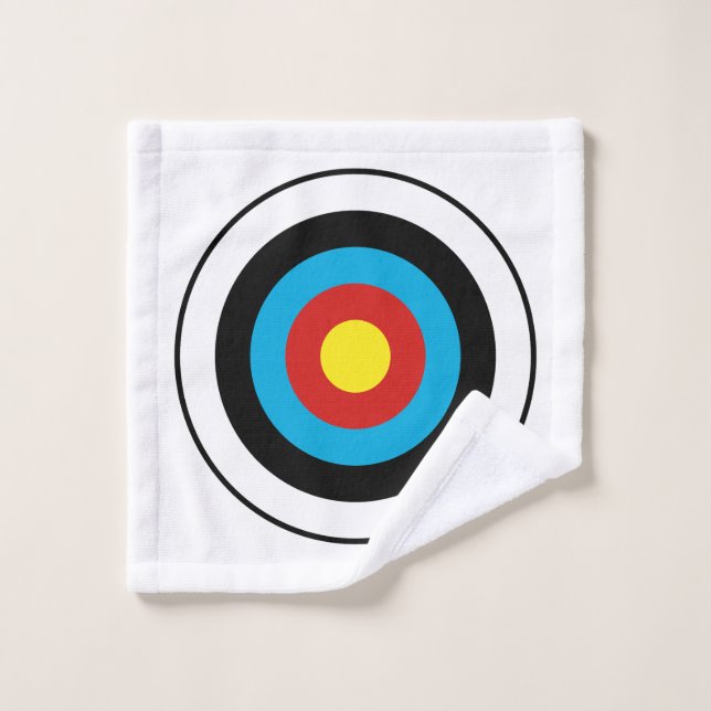 Conception cible Bullseye (Gant de toilette)