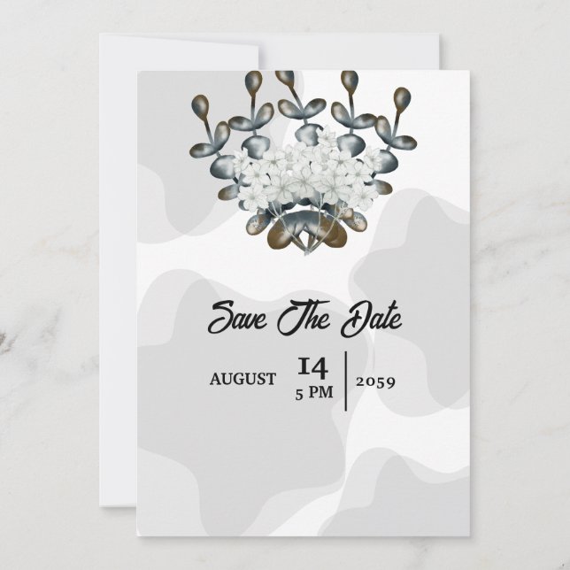 Conception classique d'une carte d'invitation de m (Dos)