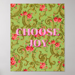 Conception colorée, Affiche Choisissez Joie