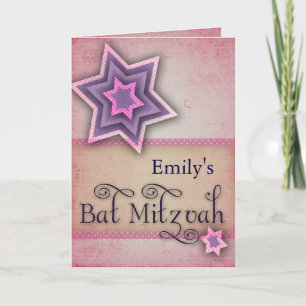 Conception colorée de bat mitzvah de