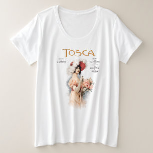 Conception d'affiche d'opéra vintage Tosca - Pucci
