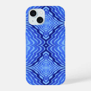 Conception d'art abstrait moderne de vagues bleues