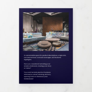 Conception de brochure pliée pour entreprise en bl